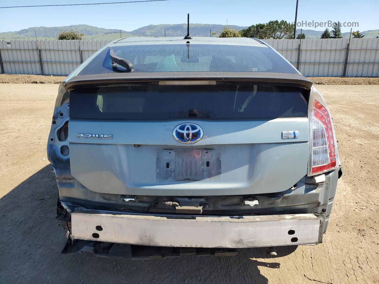 2012 Toyota Prius  Turquoise vin: JTDKN3DU5C1582653