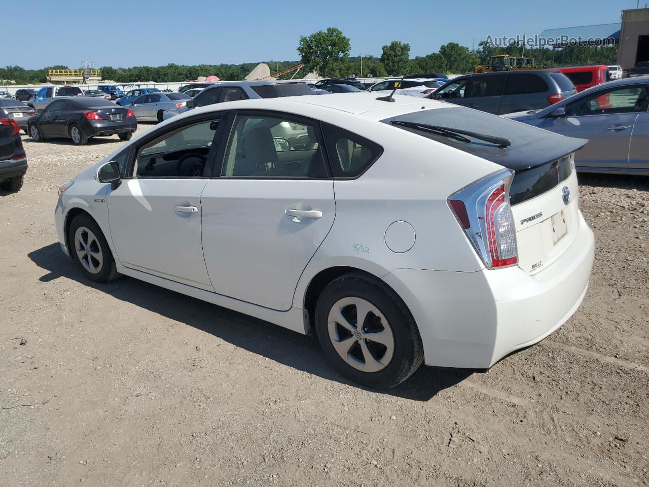 2012 Toyota Prius  White vin: JTDKN3DU5C5454311