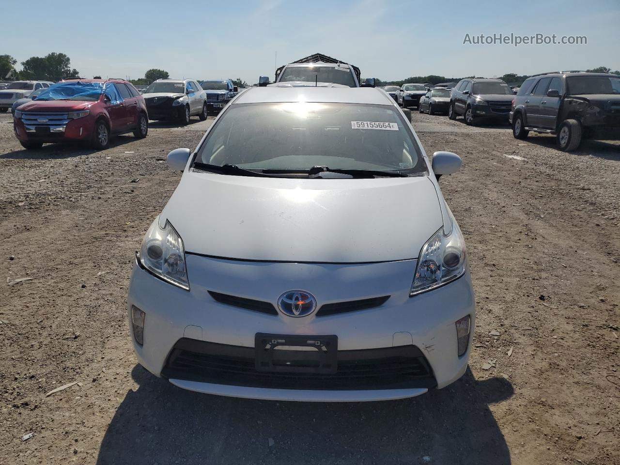 2012 Toyota Prius  White vin: JTDKN3DU5C5454311