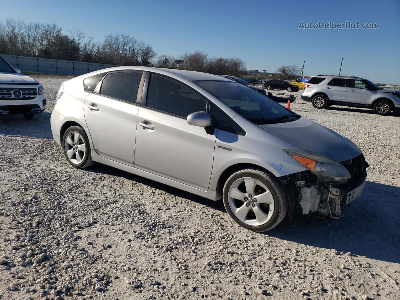 2012 Toyota Prius  Серебряный vin: JTDKN3DU5C5487051