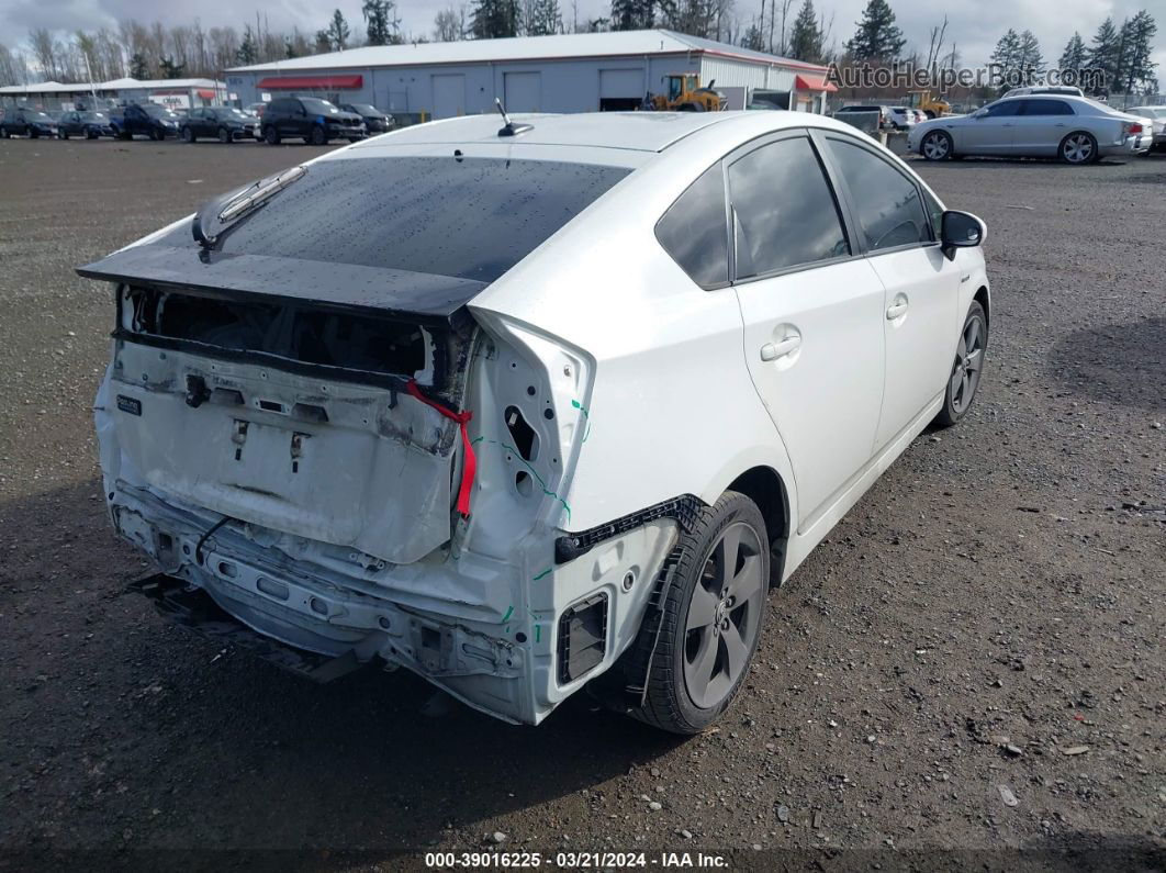 2013 Toyota Prius Three Se White vin: JTDKN3DU5D1649320