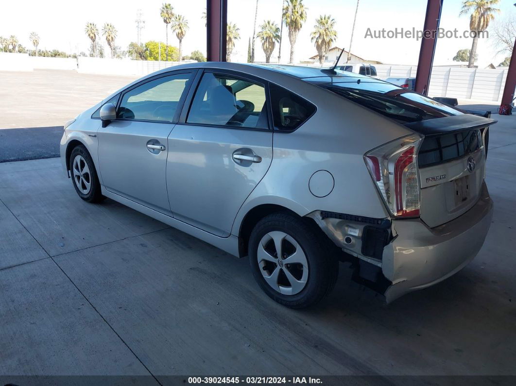 2013 Toyota Prius Three Silver vin: JTDKN3DU5D1720726