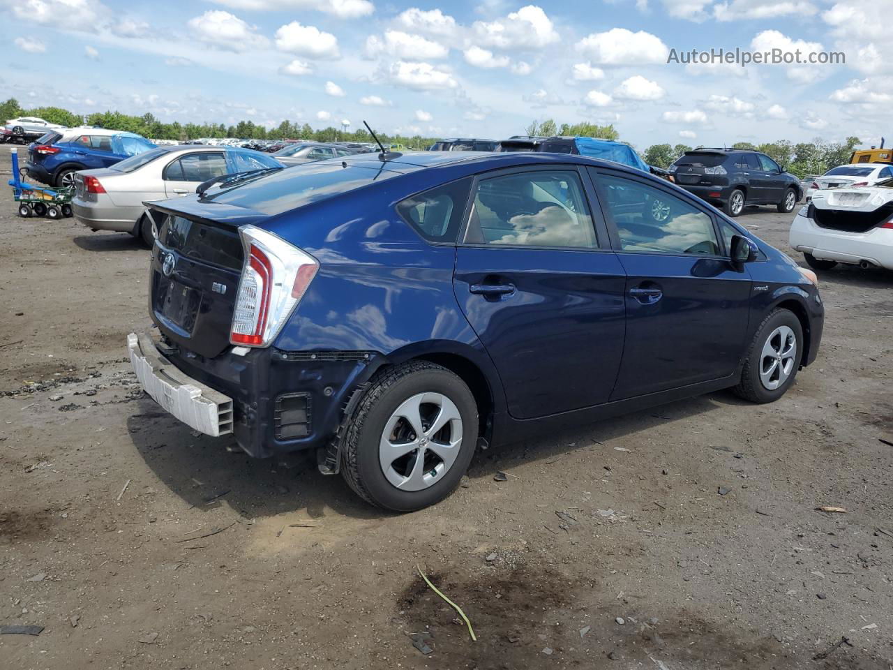 2013 Toyota Prius  Синий vin: JTDKN3DU5D1722895