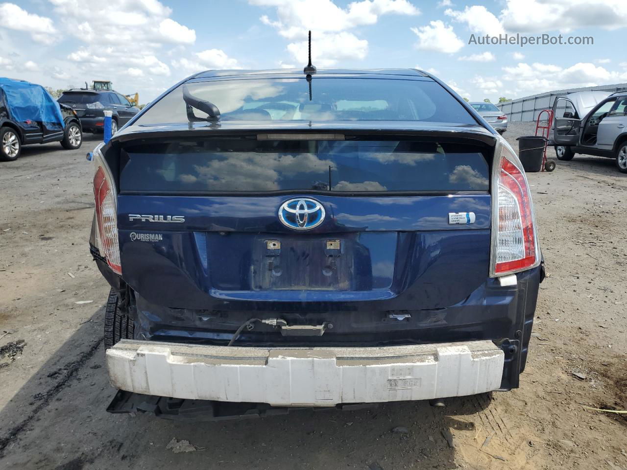 2013 Toyota Prius  Синий vin: JTDKN3DU5D1722895