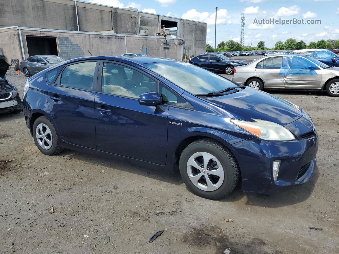 2013 Toyota Prius  Blue vin: JTDKN3DU5D1722895