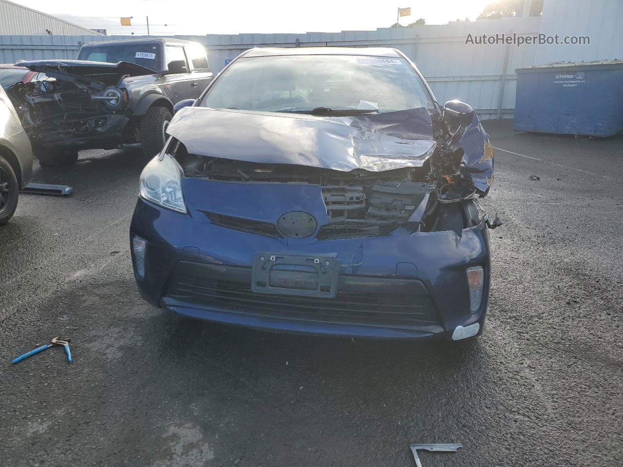 2013 Toyota Prius  Синий vin: JTDKN3DU5D1733329