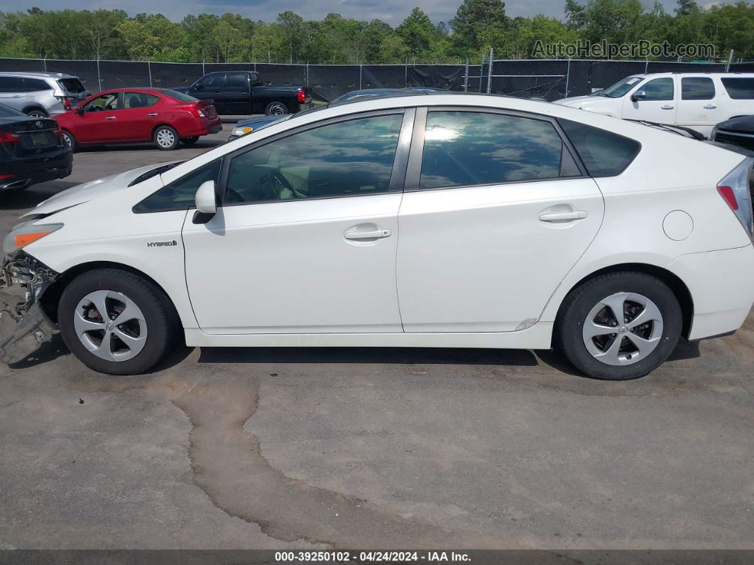 2013 Toyota Prius Three White vin: JTDKN3DU5D5539294