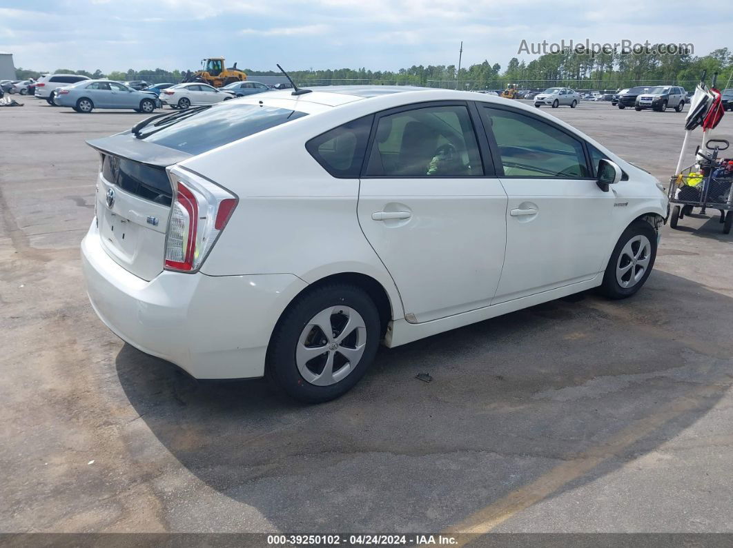 2013 Toyota Prius Three White vin: JTDKN3DU5D5539294