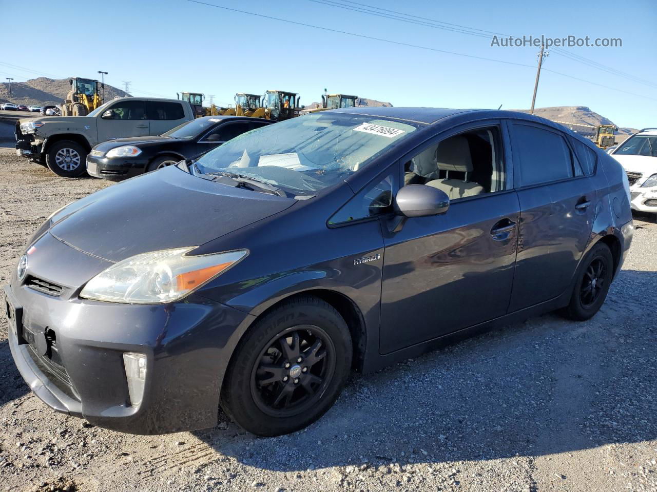 2013 Toyota Prius  Серый vin: JTDKN3DU5D5665364