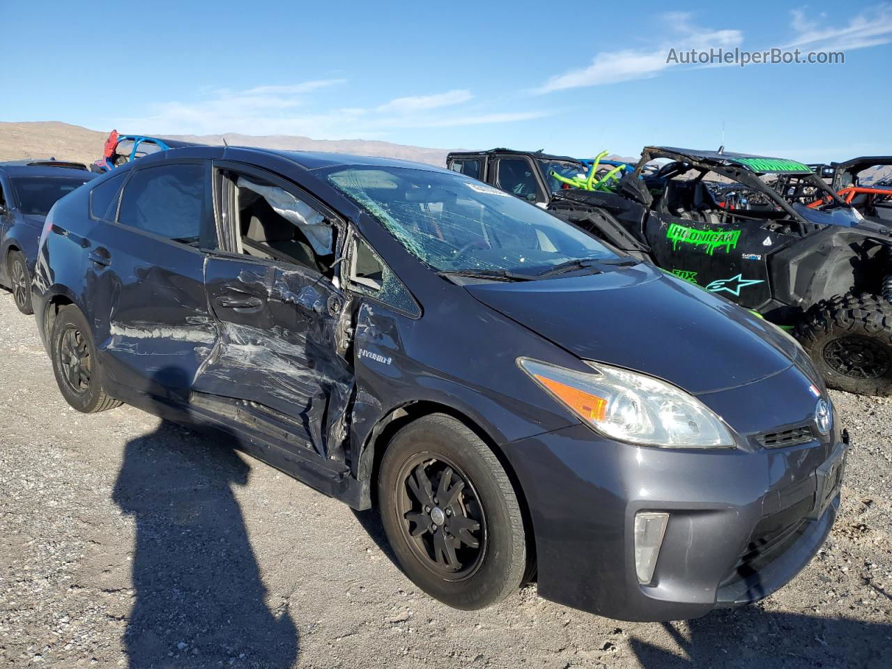 2013 Toyota Prius  Серый vin: JTDKN3DU5D5665364