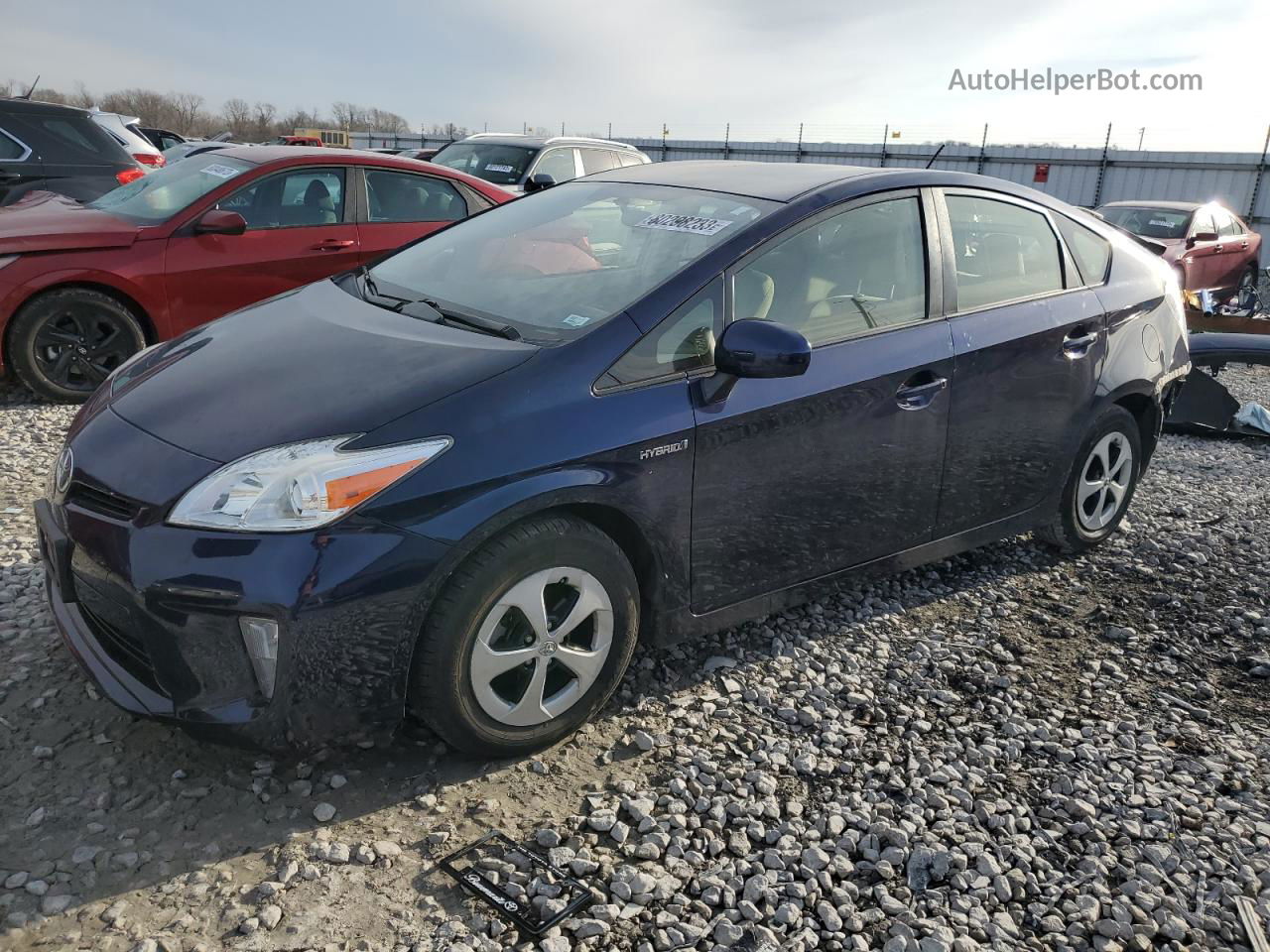 2014 Toyota Prius  Blue vin: JTDKN3DU5E0379285