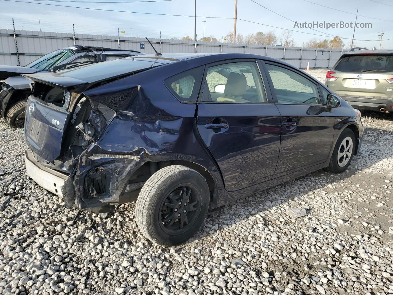 2014 Toyota Prius  Blue vin: JTDKN3DU5E0379285