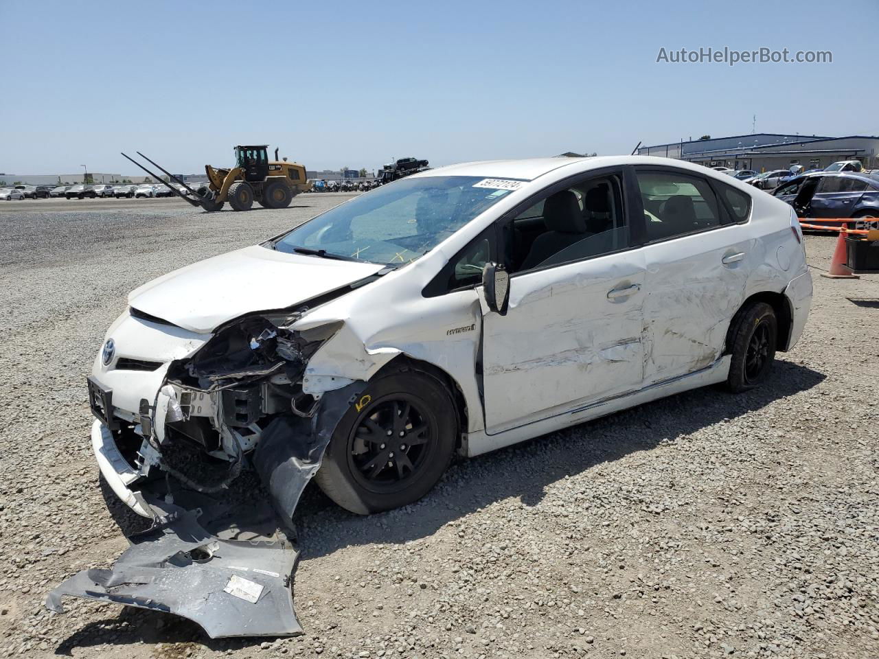 2014 Toyota Prius  White vin: JTDKN3DU5E0380730