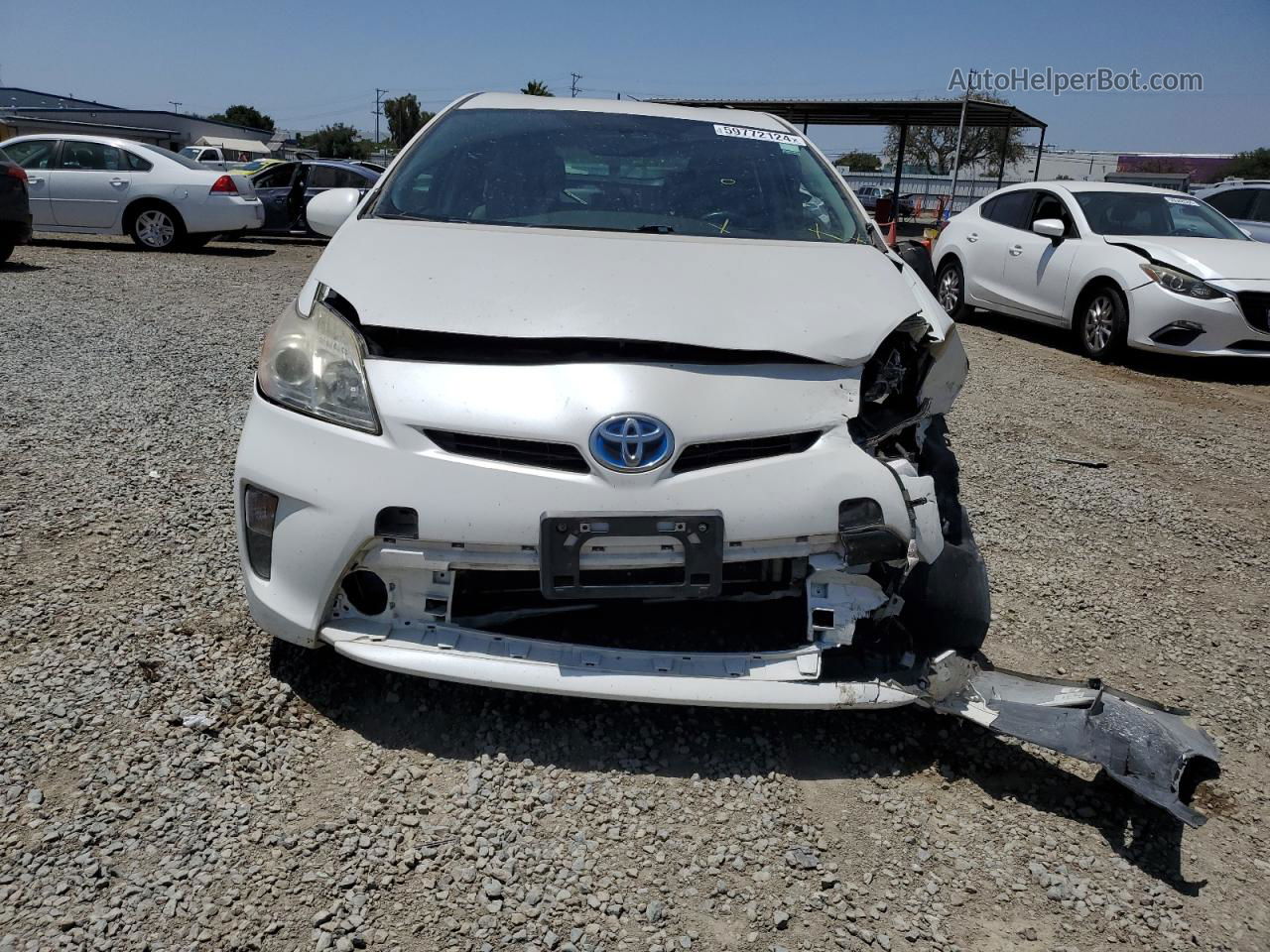 2014 Toyota Prius  White vin: JTDKN3DU5E0380730