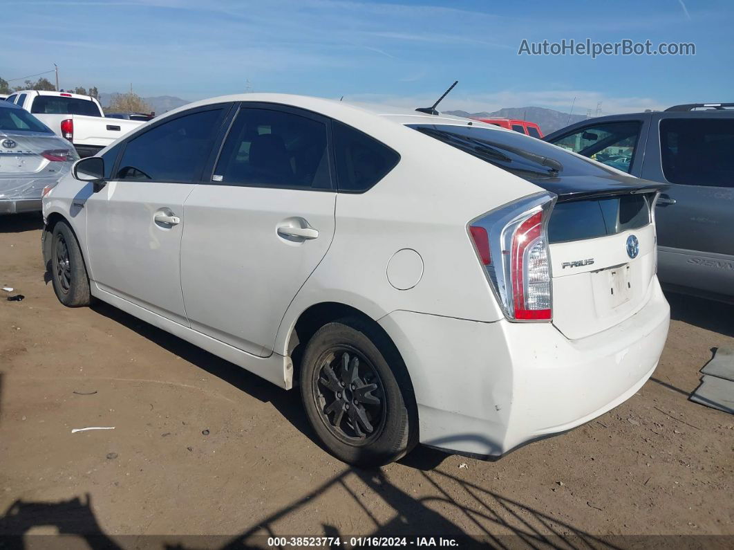 2014 Toyota Prius Three White vin: JTDKN3DU5E0385023