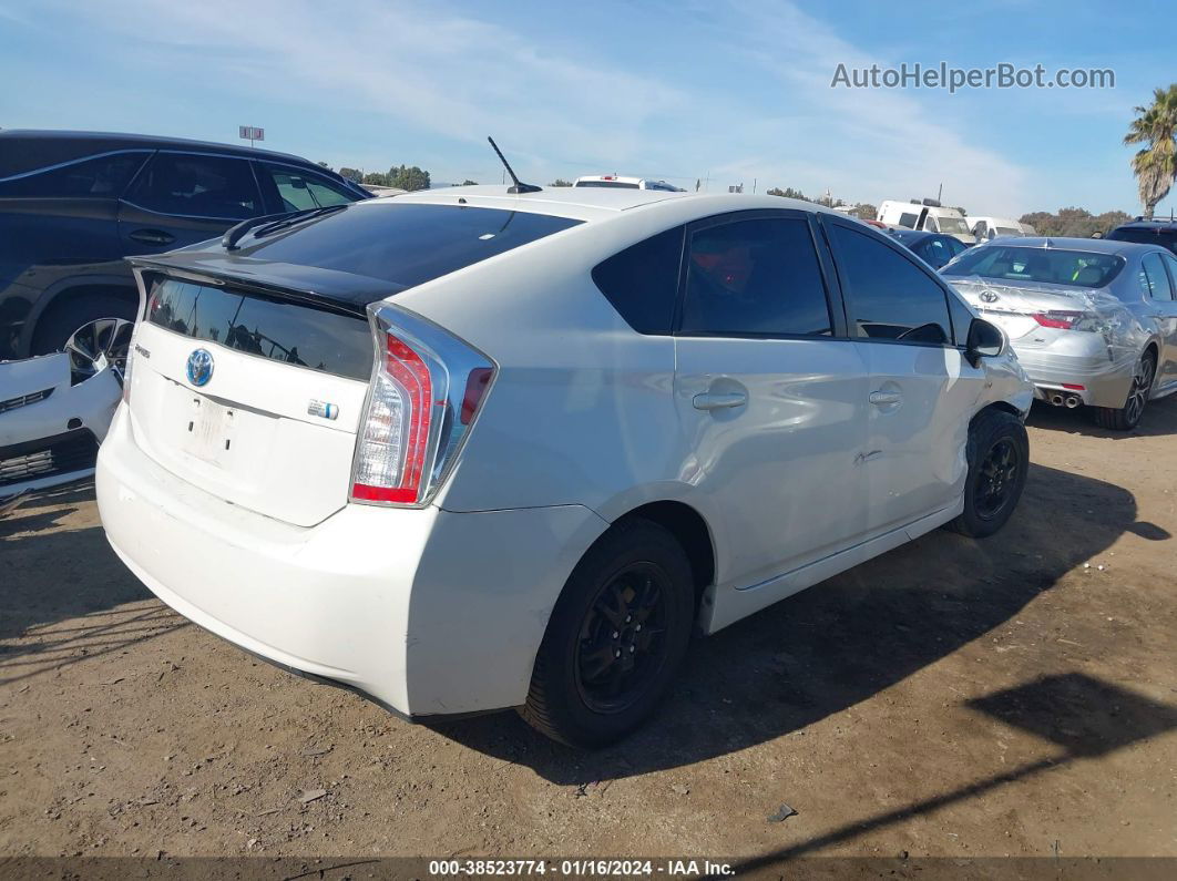 2014 Toyota Prius Three White vin: JTDKN3DU5E0385023