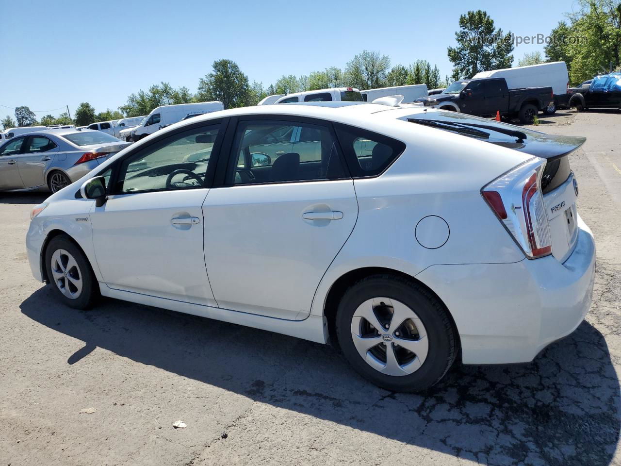 2014 Toyota Prius  White vin: JTDKN3DU5E1776876