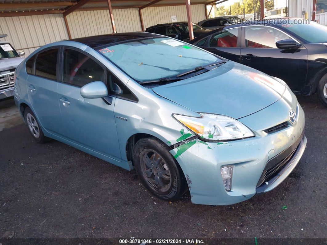 2014 Toyota Prius Four Teal vin: JTDKN3DU5E1836994