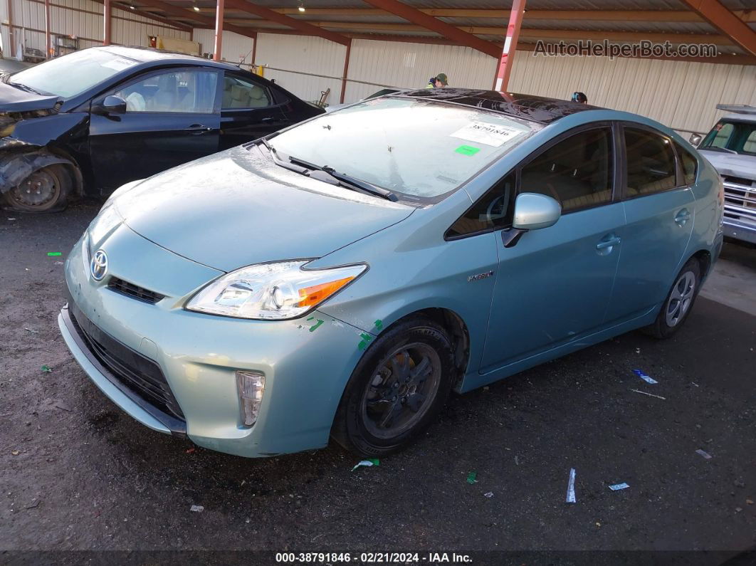 2014 Toyota Prius Four Teal vin: JTDKN3DU5E1836994