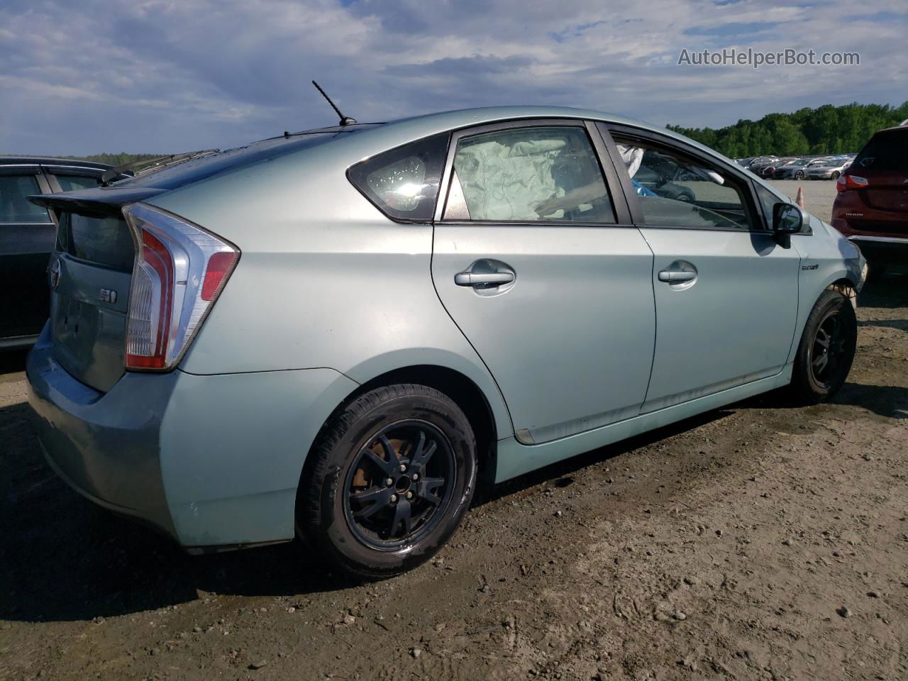 2014 Toyota Prius  Turquoise vin: JTDKN3DU5E1839071