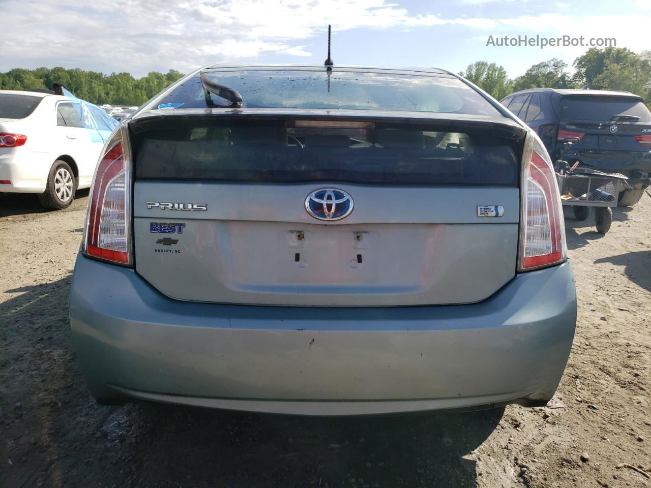 2014 Toyota Prius  Turquoise vin: JTDKN3DU5E1839071