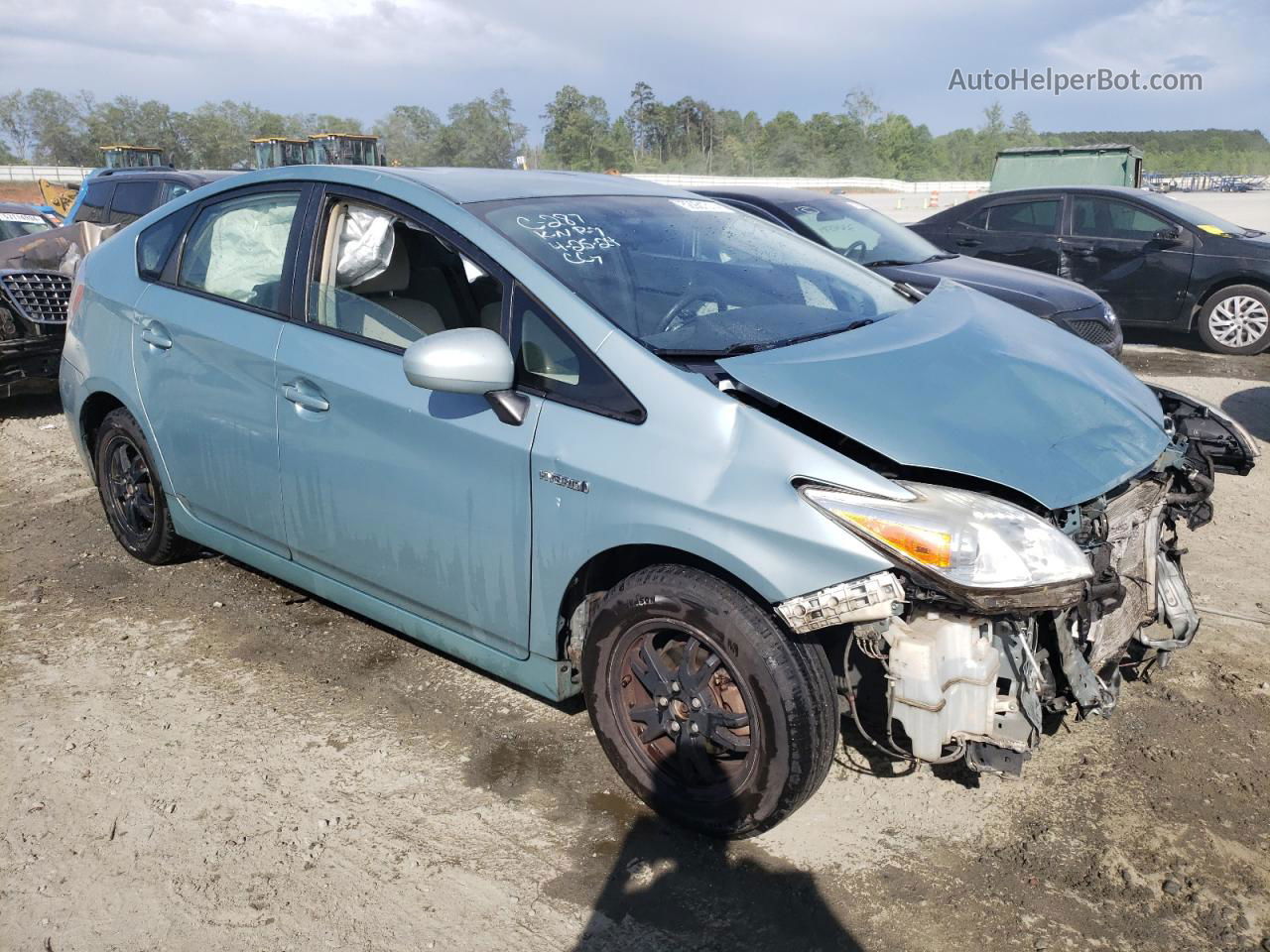 2014 Toyota Prius  Turquoise vin: JTDKN3DU5E1839071