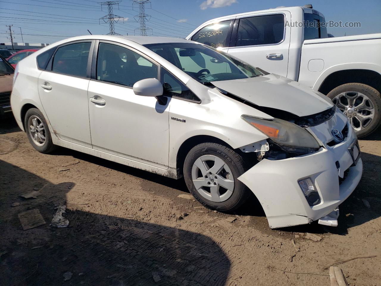 2011 Toyota Prius  Белый vin: JTDKN3DU6B1399034