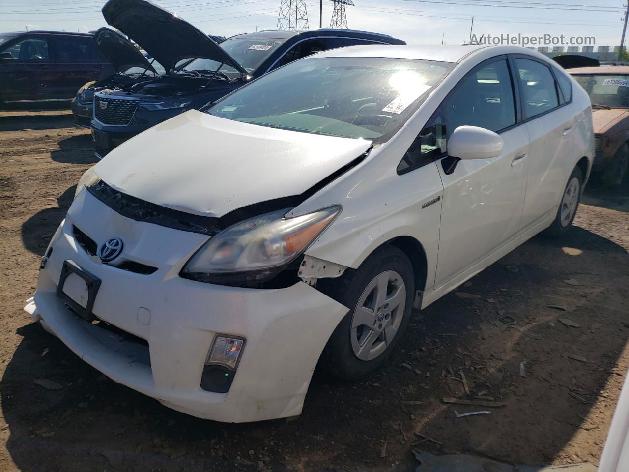 2011 Toyota Prius  White vin: JTDKN3DU6B1399034