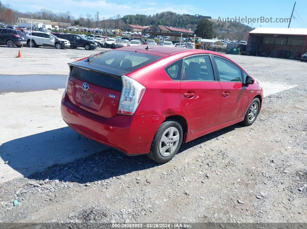 2011 Toyota Prius Three Red vin: JTDKN3DU6B1423249