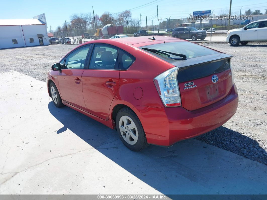 2011 Toyota Prius Three Red vin: JTDKN3DU6B1423249