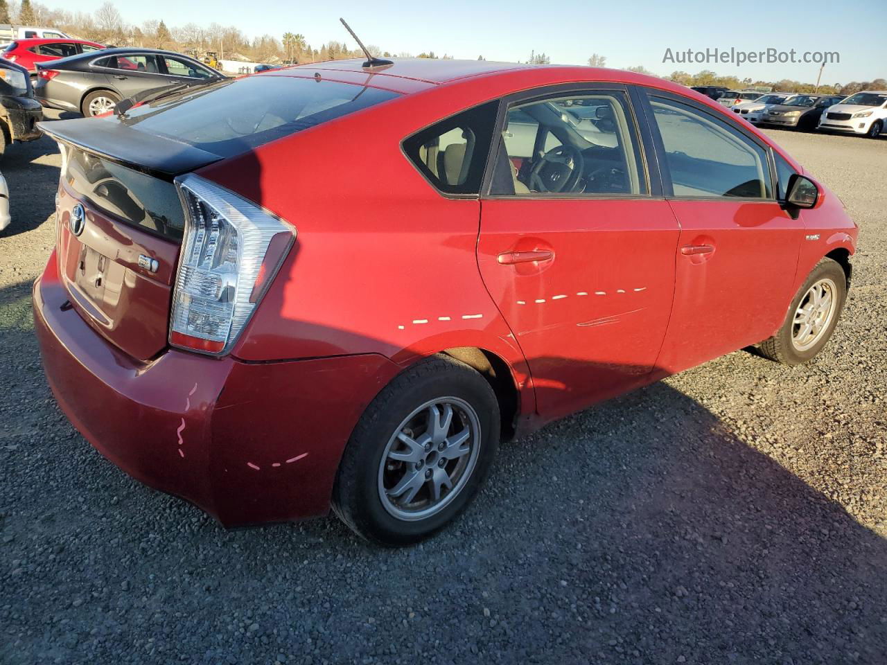 2011 Toyota Prius  Бордовый vin: JTDKN3DU6B1475366