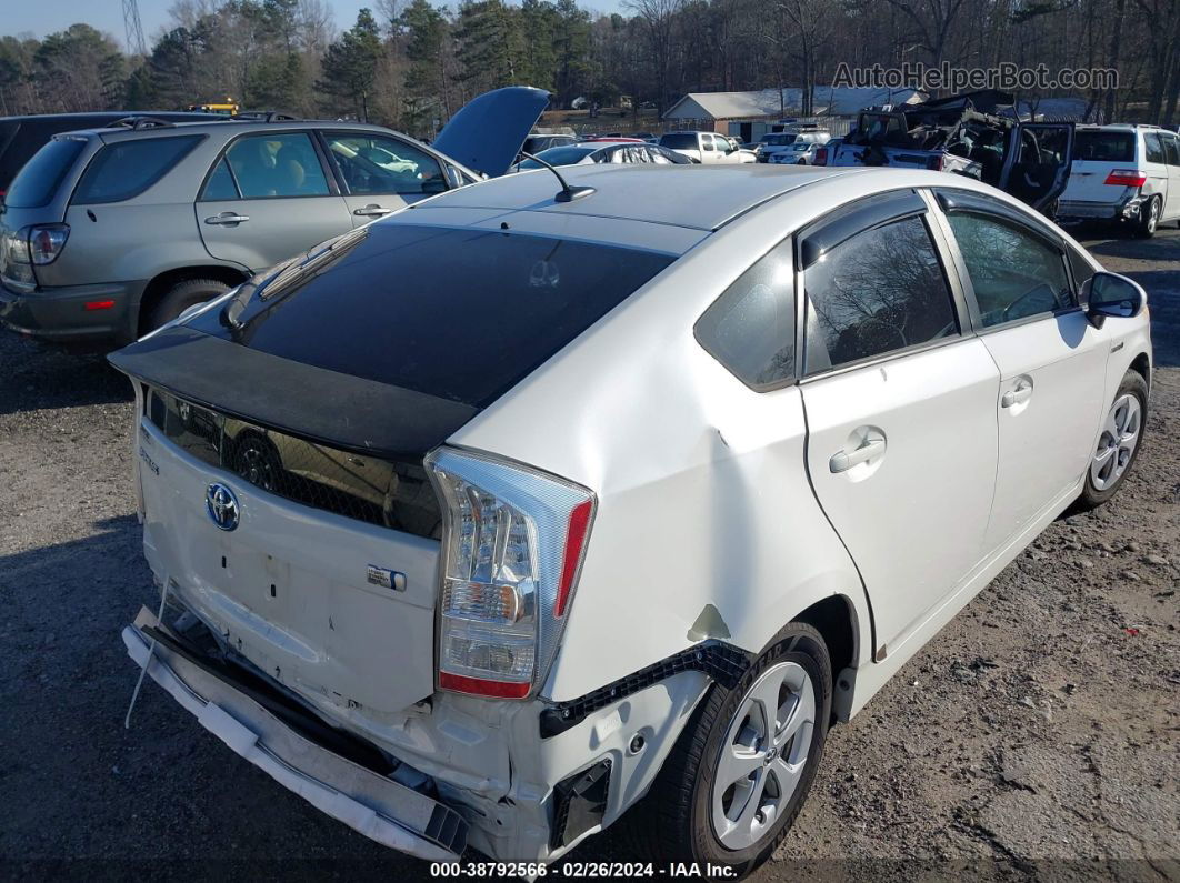 2011 Toyota Prius Two White vin: JTDKN3DU6B5346407