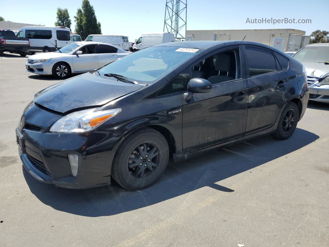 2012 Toyota Prius  Black vin: JTDKN3DU6C1510005