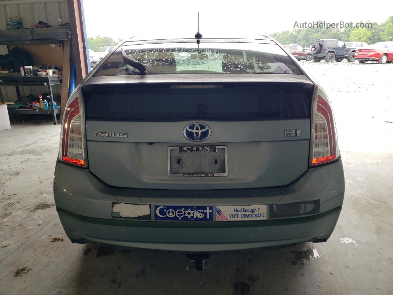 2012 Toyota Prius  Бирюзовый vin: JTDKN3DU6C1553260