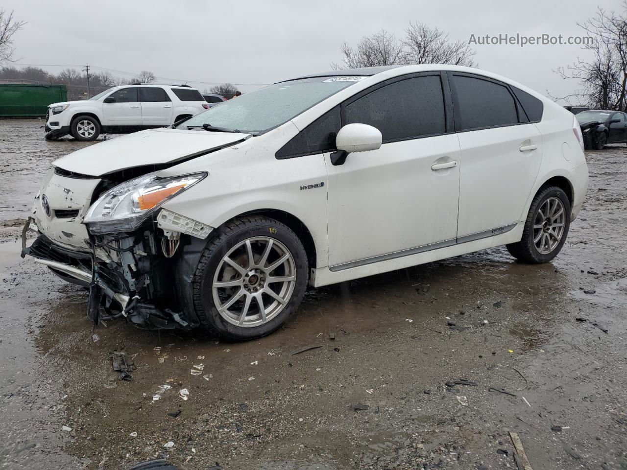 2012 Toyota Prius  Белый vin: JTDKN3DU6C1579549