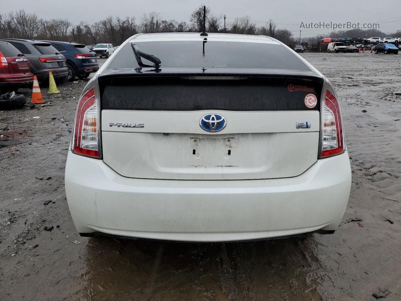 2012 Toyota Prius  Белый vin: JTDKN3DU6C1579549