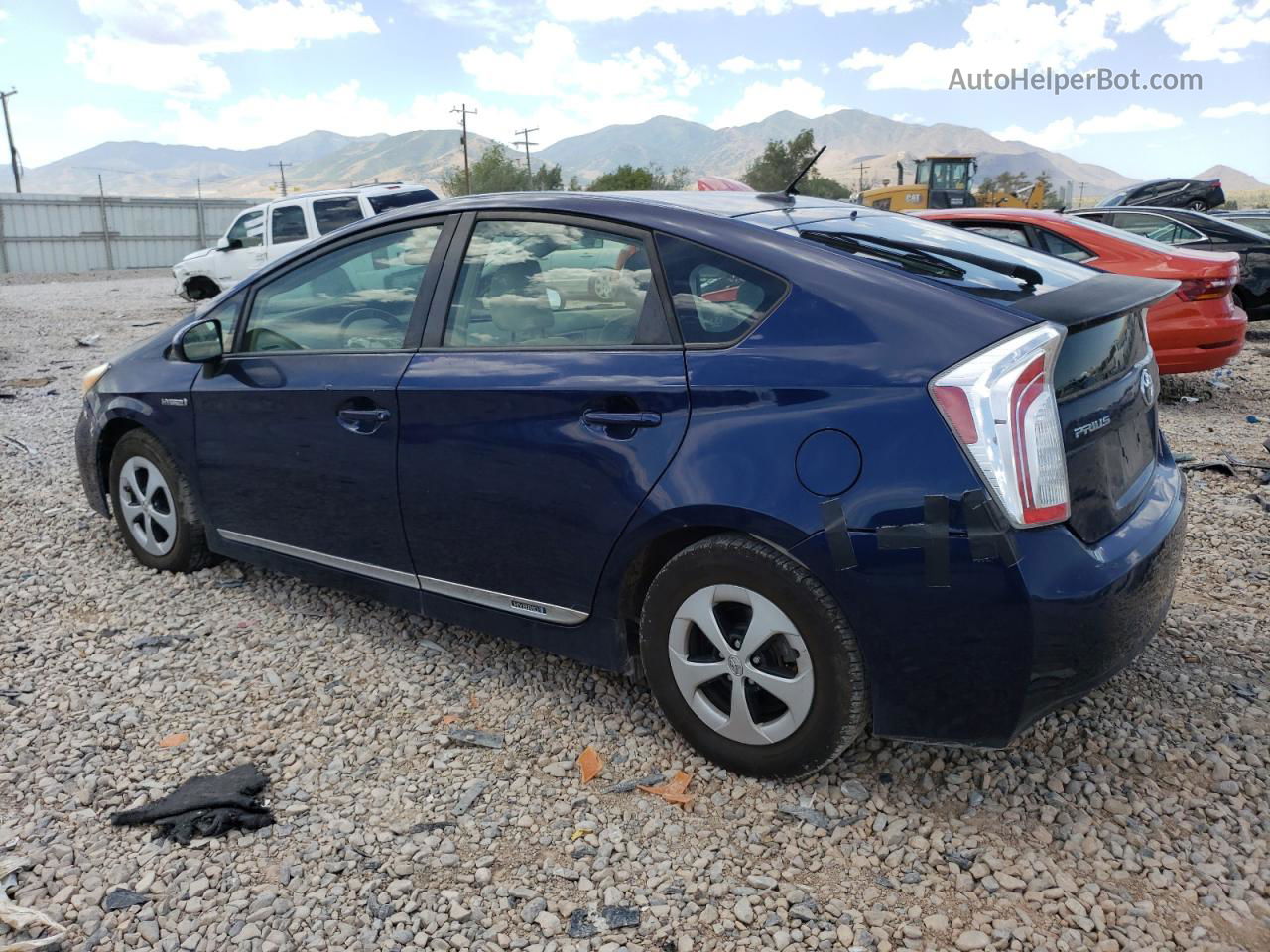 2012 Toyota Prius  Синий vin: JTDKN3DU6C1599090