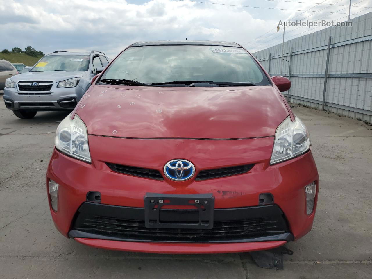 2012 Toyota Prius  Red vin: JTDKN3DU6C1606135