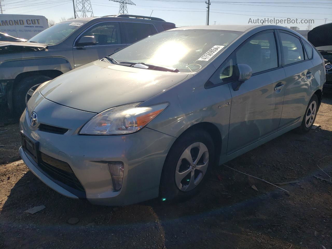 2012 Toyota Prius  Синий vin: JTDKN3DU6C1606913