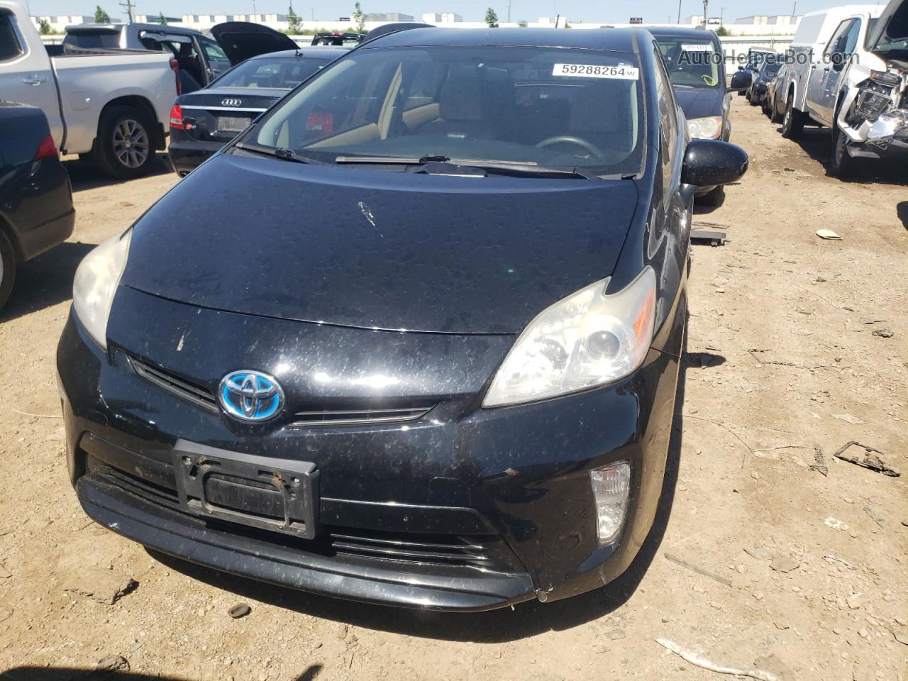 2012 Toyota Prius  Black vin: JTDKN3DU6C5391266