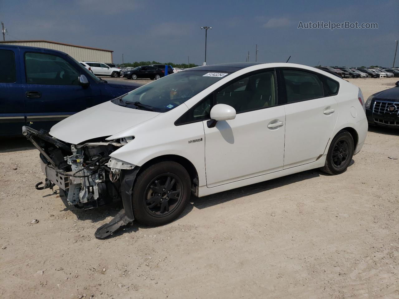 2012 Toyota Prius  White vin: JTDKN3DU6C5391509