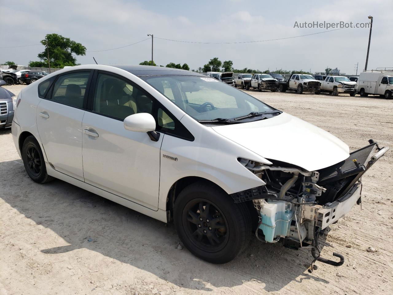 2012 Toyota Prius  White vin: JTDKN3DU6C5391509