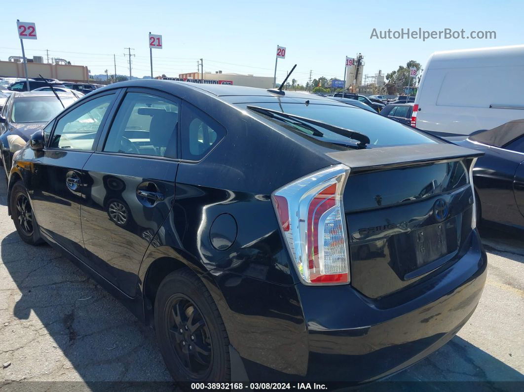 2012 Toyota Prius Three Черный vin: JTDKN3DU6C5406722