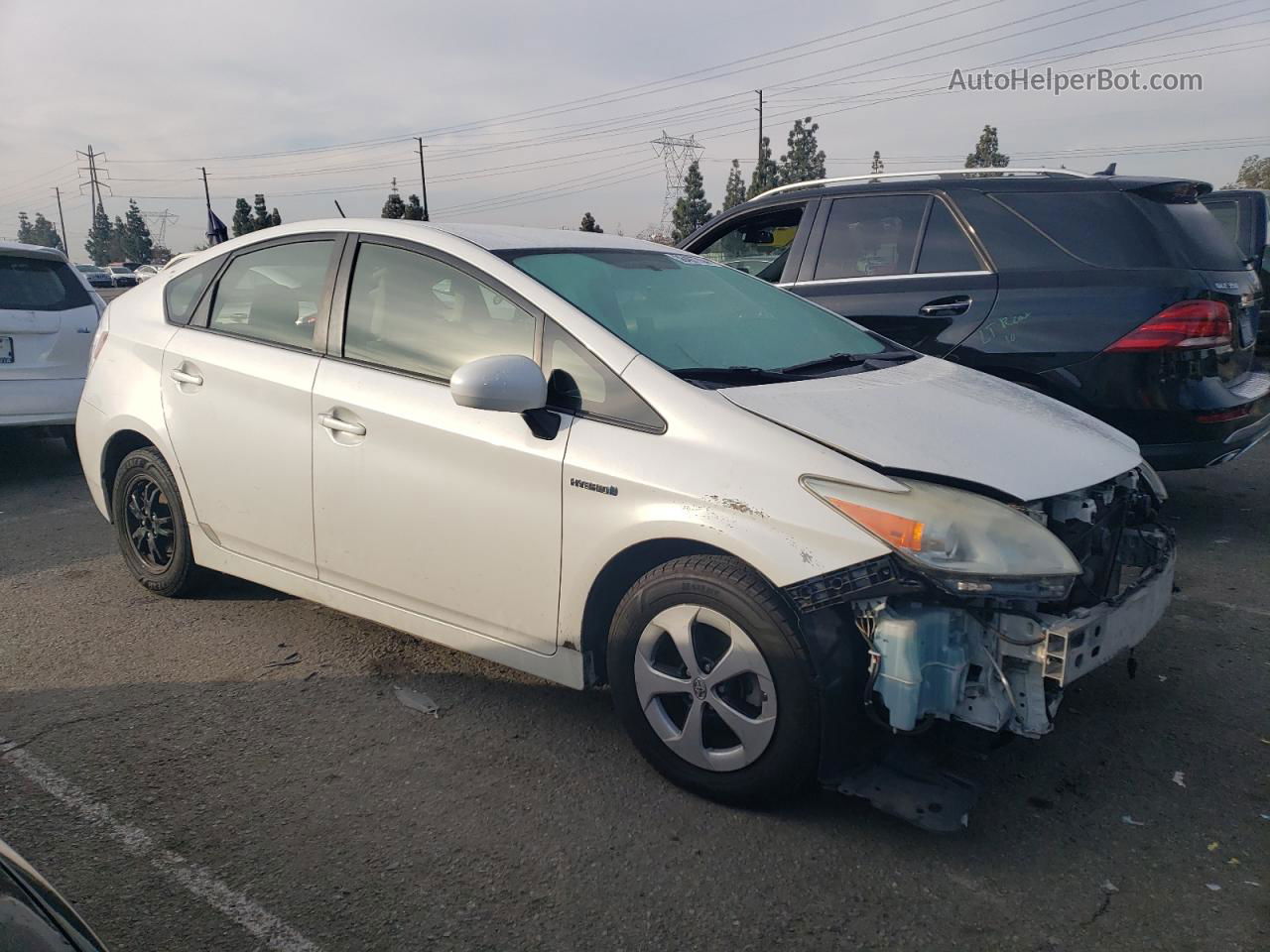 2012 Toyota Prius  White vin: JTDKN3DU6C5431670