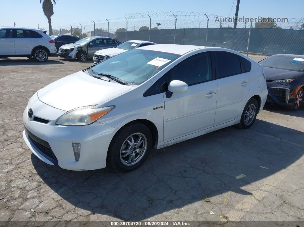 2012 Toyota Prius Two Белый vin: JTDKN3DU6C5465494