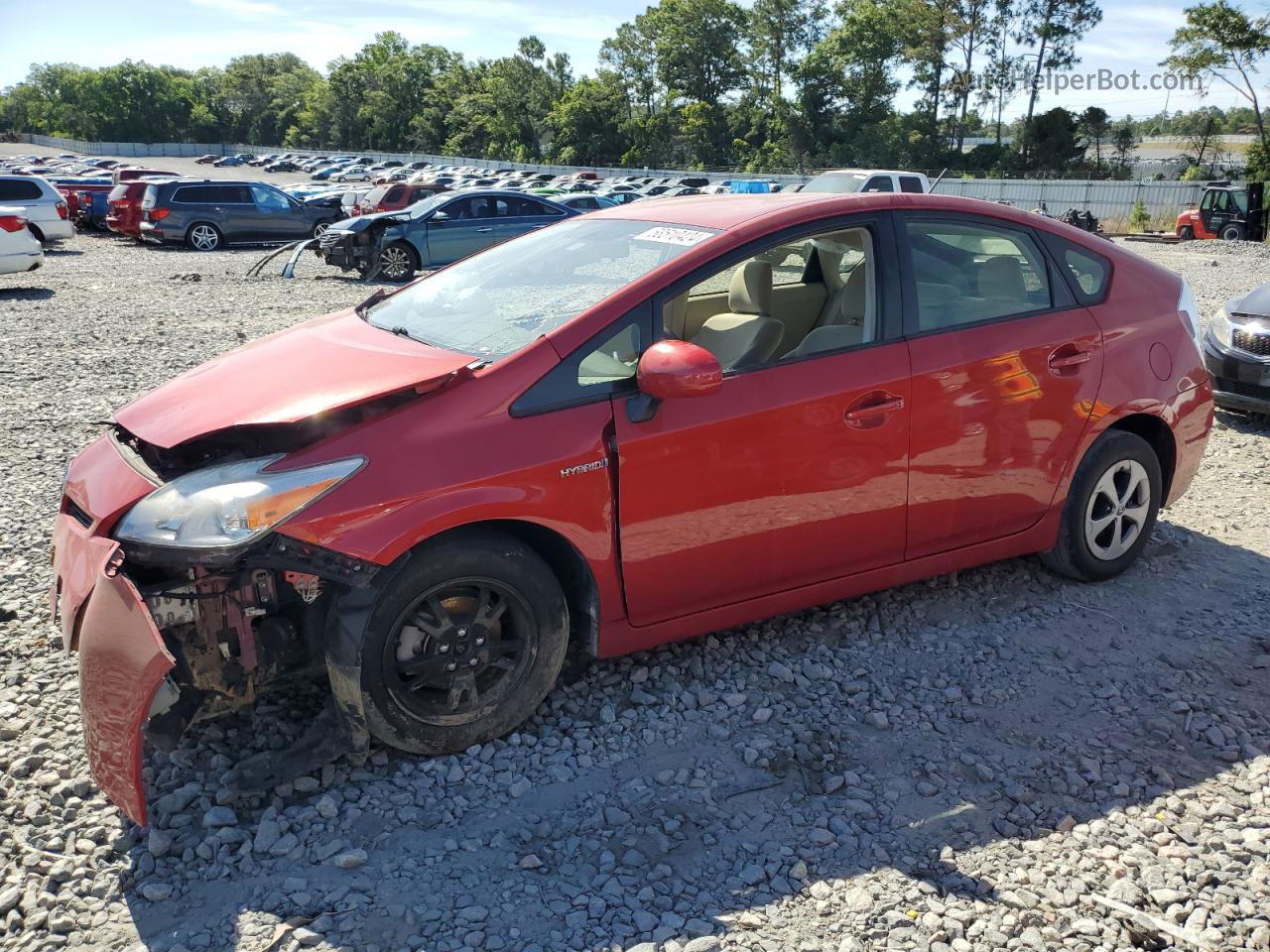 2012 Toyota Prius  Red vin: JTDKN3DU6C5483025