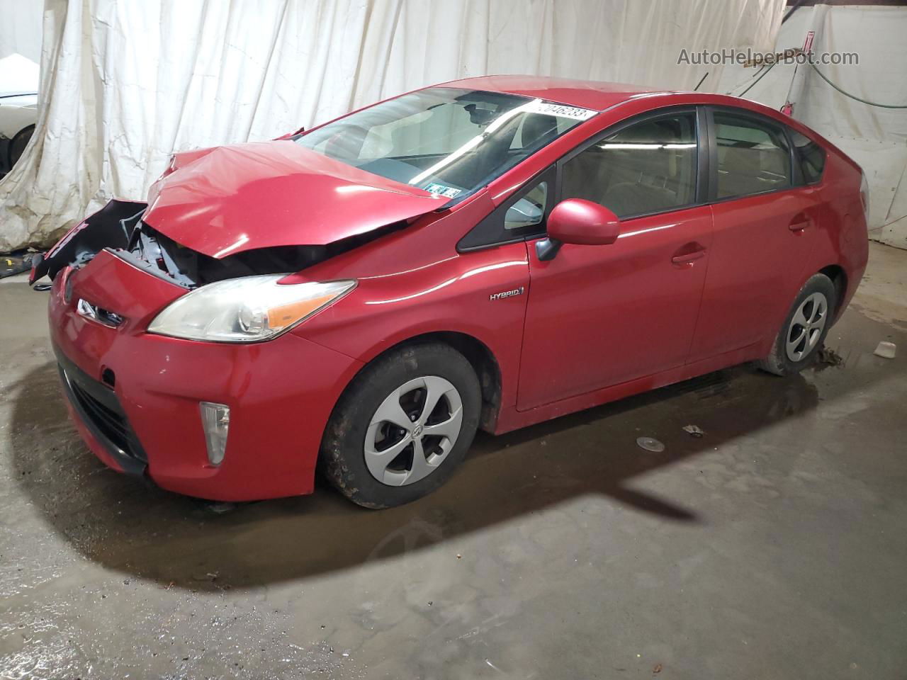 2013 Toyota Prius  Burgundy vin: JTDKN3DU6D1622403