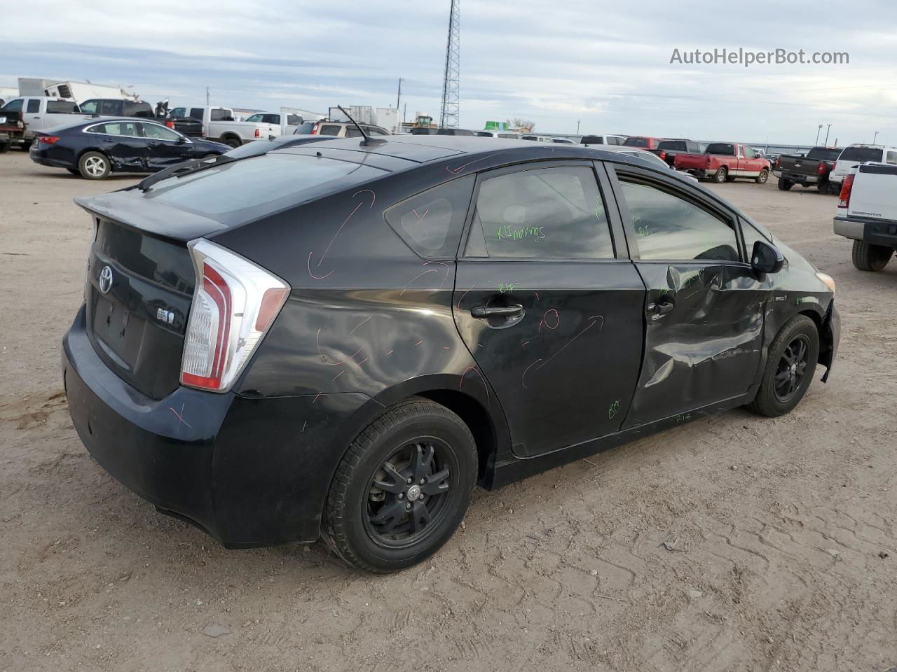 2013 Toyota Prius  Black vin: JTDKN3DU6D5564513