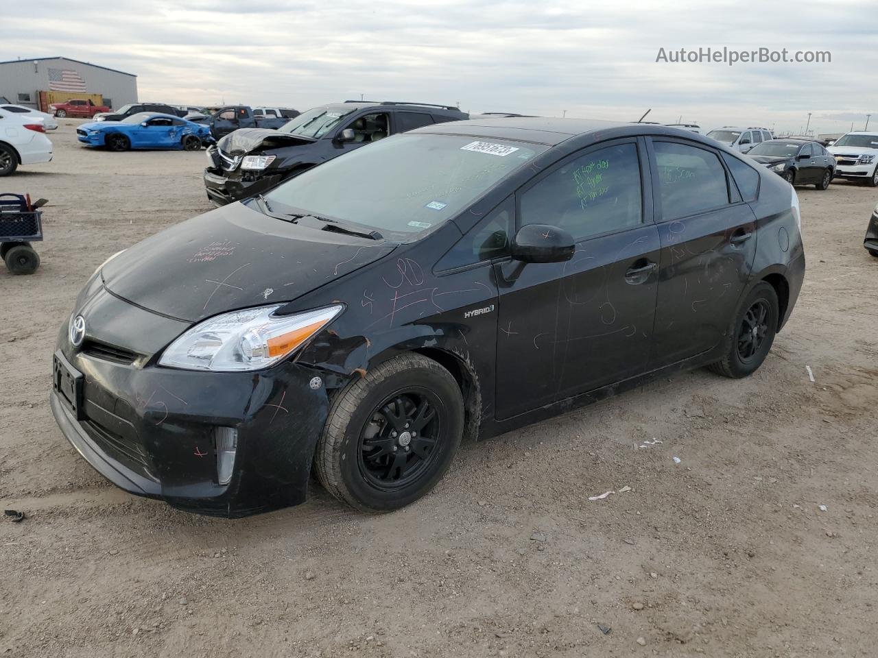 2013 Toyota Prius  Black vin: JTDKN3DU6D5564513