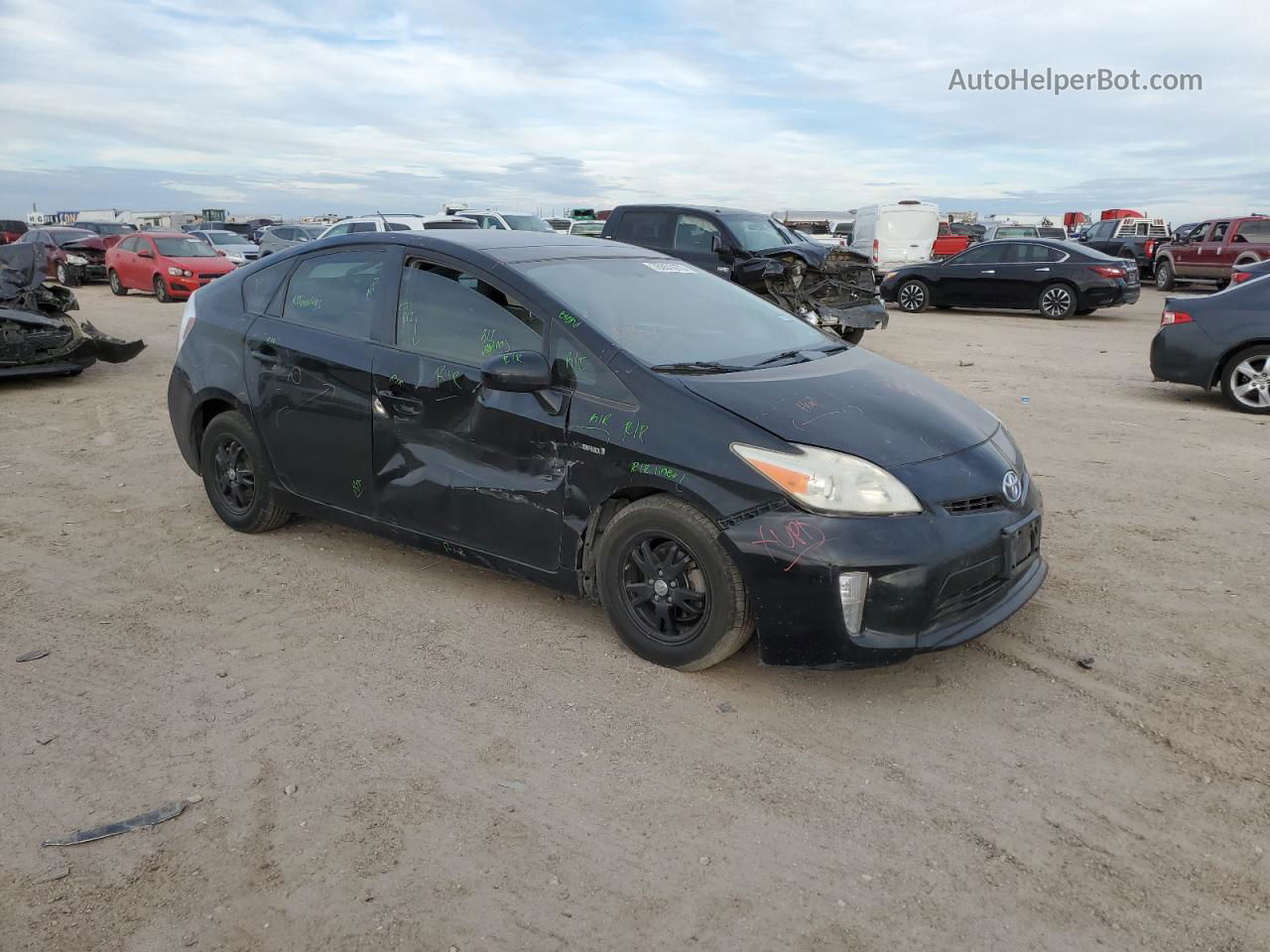 2013 Toyota Prius  Черный vin: JTDKN3DU6D5564513